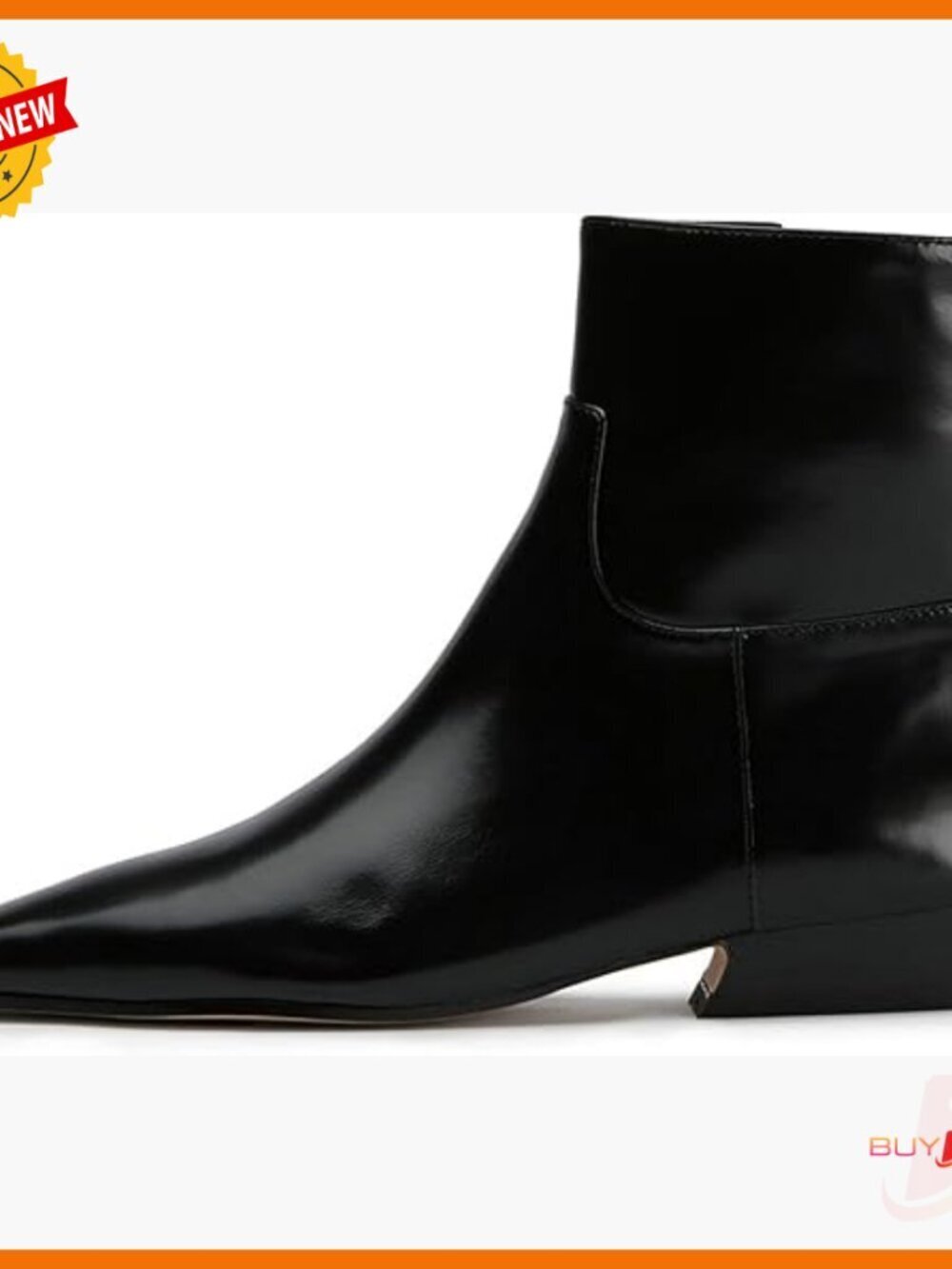 Square Toe Ankle Boots Low Heel Side Zip Comfortable Winter Booties